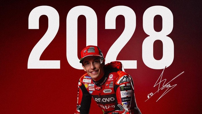 Marc Marquez Resmi Ikat Komitmen Jangka Panjang Bersama Ducati hingga 2028